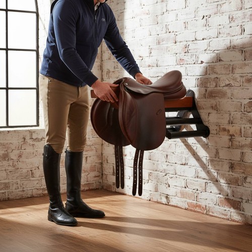 Wooden saddle rack - rack, detachable