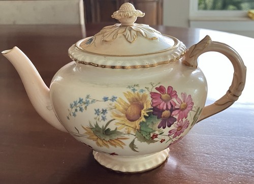 Antique royal worcester teapot - antique,