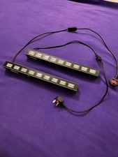 Pair of KAM UV Ultraviolet LED Light Bars, Halloween Rave Glow Stick Party!