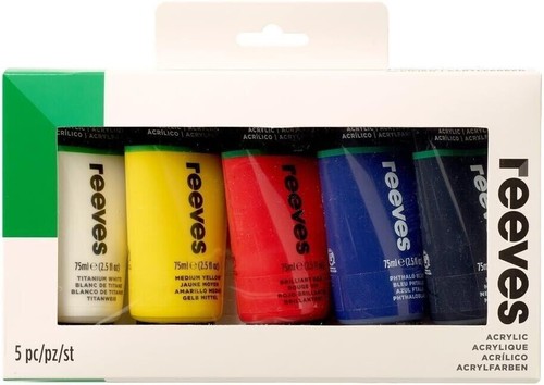 Reeves acrylic paint set high - reeves,
