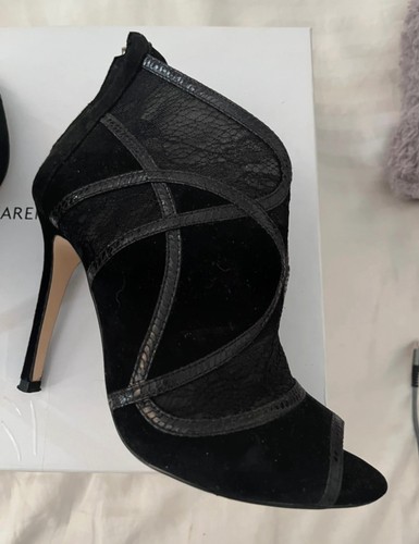 Karen millen black peep toe - black,