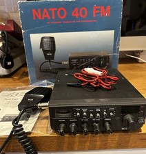 RARE NATO 40FM CB Radio Boxed with Manual & Mic
