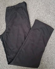 DUNLOP Black Golf Trousers 32w Long Inside Leg