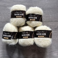 5 x 25g Balls Of Mohair Wool