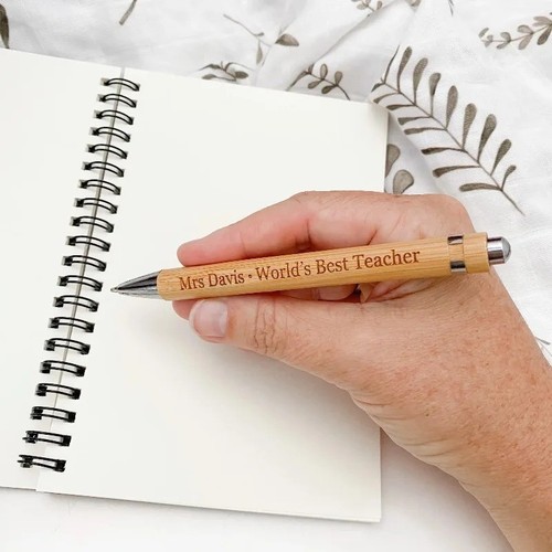 Customised bamboo ballpoint - customised,