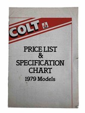 Colt Cars Price List & Spec Brochure 1979 1400 to Lancer Sigma Sapporo Celeste -
