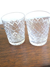 2 Webb Corbett Crystal Tumbler Glasses Pre owned.