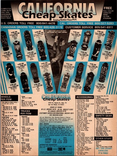 1989 california cheap skates - ,
