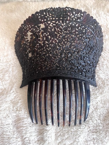 Antique carved tortoiseshell - antique,