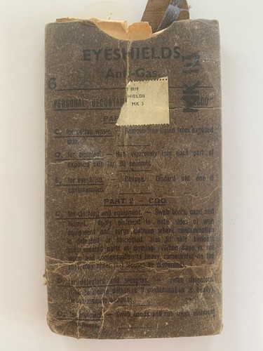 Ww2 eye shields anti - mk, anti-gas