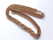 Vintage Gold Tone Chain Necklace Metal Retro Chic Layering Chunky