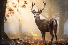 Stag Deer Canvas Picture Print Wall Art