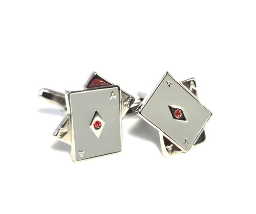 Playing card poker silver - playing,