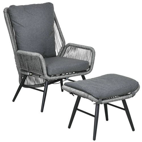 Outsunny garden rattan leisure - rattan,