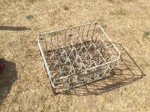 Vintage metal milk - vintage,