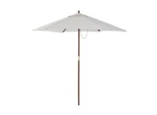 Garden 2.4M Wooden Garden Patio Umbrella Light Grey - grade B return RRP £46.99
