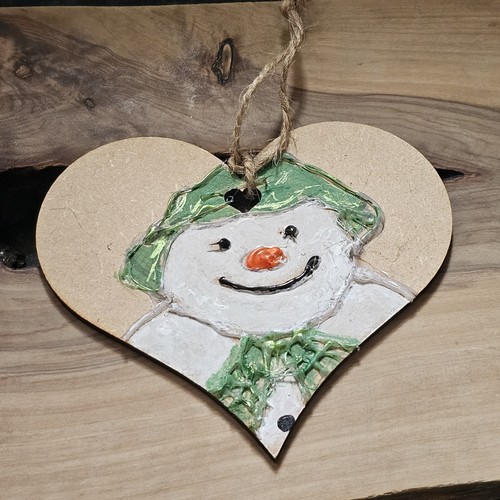 Handpainted the snowman - the,