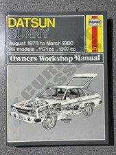 525 DATSUN SUNNY 1978 - 1980 HAYNES OWNERS WORKSHOP MANUAL 525