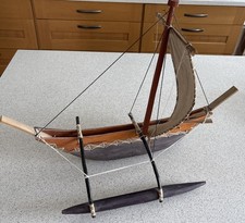 Handcrafted Wooden Outrigger