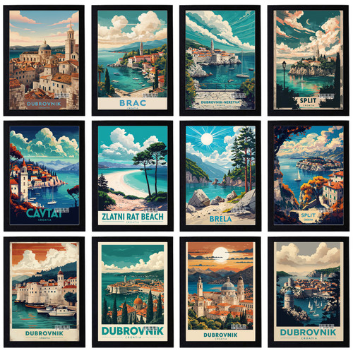 Vintage croatia travel holiday - vintage,
