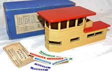 ⭐Hornby Dublo D1  Metal Signalbox Signal Cabin Superb Boxed OO Gauge 00 DA458