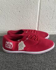 Henleys Originals 1996 Men’s Trainers - Size 8 - Red/White - Classic Casual Snea