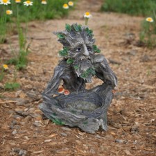 Greenman Tree Man Birdbath