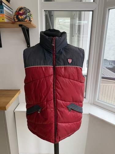 Puffa red navy puffer gilet - puffer,