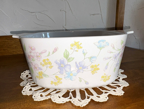 Corningware floral oval glass - corningware,