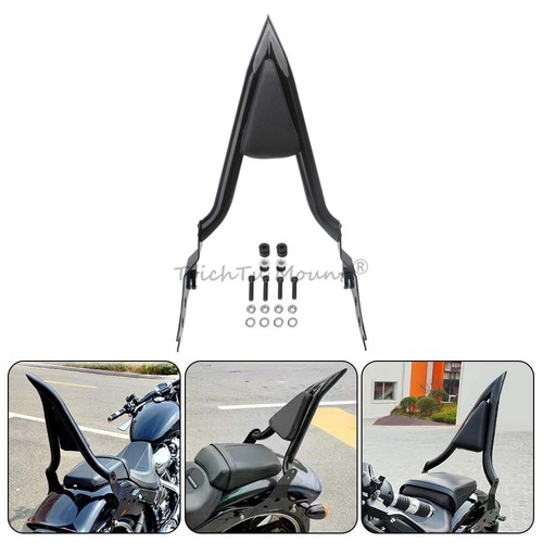 Black passenger backrest sissy - black,