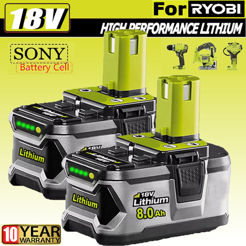 2pack 0ah lithium - 8.0ah, lithium-ion