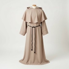 Medieval Monk Robe Cowl Hooded