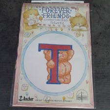Anchor Cross Stitch Kit - Forever Friends - "Alphabet Letter  "T"