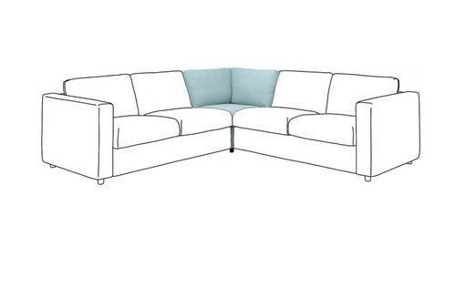 Ikea vimle cover for - vimle, corner