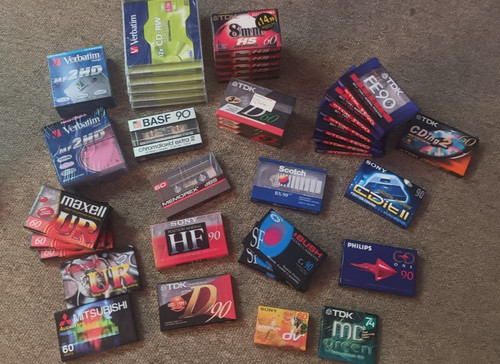 Blank audio cassettes - blank, cd/audio