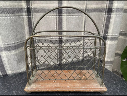 Antique brass wirework oak - antique,