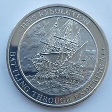 Mountbatten Medallic History of GB & the sea. 1974. silver medal. 40.7g