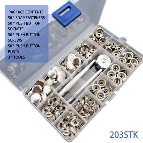 15mm heavy duty press studs - duty,