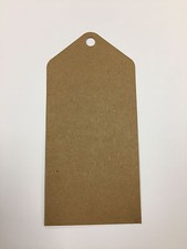 10  Kraft Brown Favour Gift Swing Tags Wedding Party Bomboniere Craft 70 X 150MM