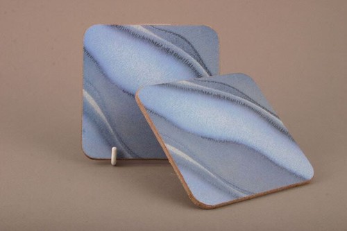Denby blue jetty coaster - denby,