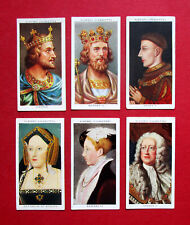 PLAYERS  SIX  1935 CIGARETTE CARDS  KINGS & QUEENS OF ENGLAND  4-10-14-22-25-38