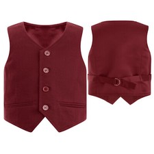 UK Boys 4 Button Solid Color