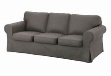 USED Ikea EKTORP Cover for 3-Seat Sofa , Nordvalla Dark Grey, 803.223.27