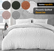 Quilted Floral Duvet Cover