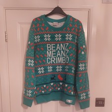 Christmas Jumper Heinz  Baked Beans Knit Sweater Fan Gift Large New Official