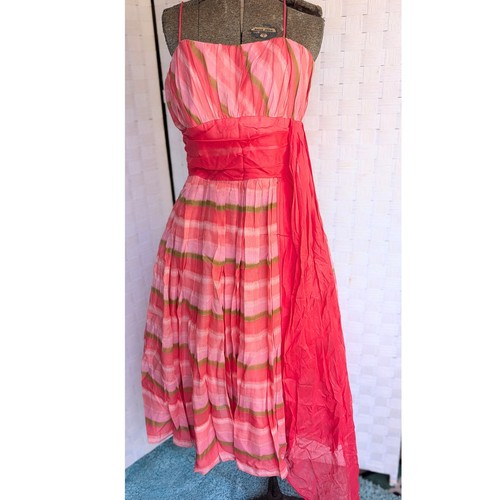 1950s prom dress bright colors - dress,