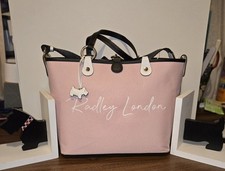 Radley Pink Canvas Tote Bag