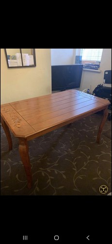 Wooden dining table - dining,