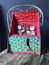 Vintage Original French Fairground Childrens Game Scratch Built Wooden Circus