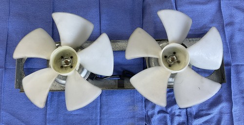 Dual condenser cooling fans - condenser,